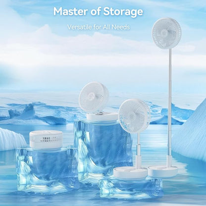Portable Oscillating Rechargeable Fan, Battery Operated - Image 7
