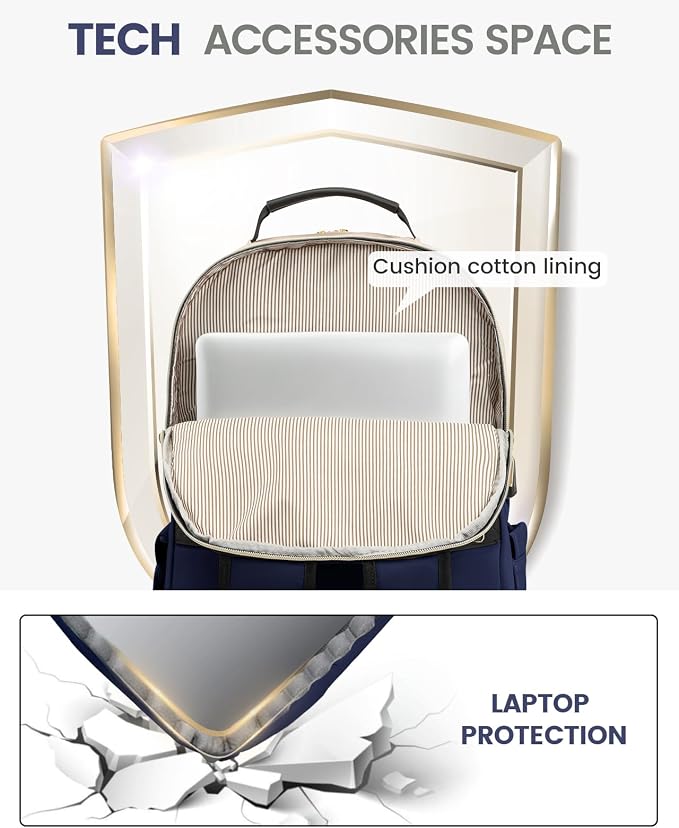 LOVEVOOK Laptop Backpack for Women, 17 Inch Large Capacity Travel Computer Work - Image 7