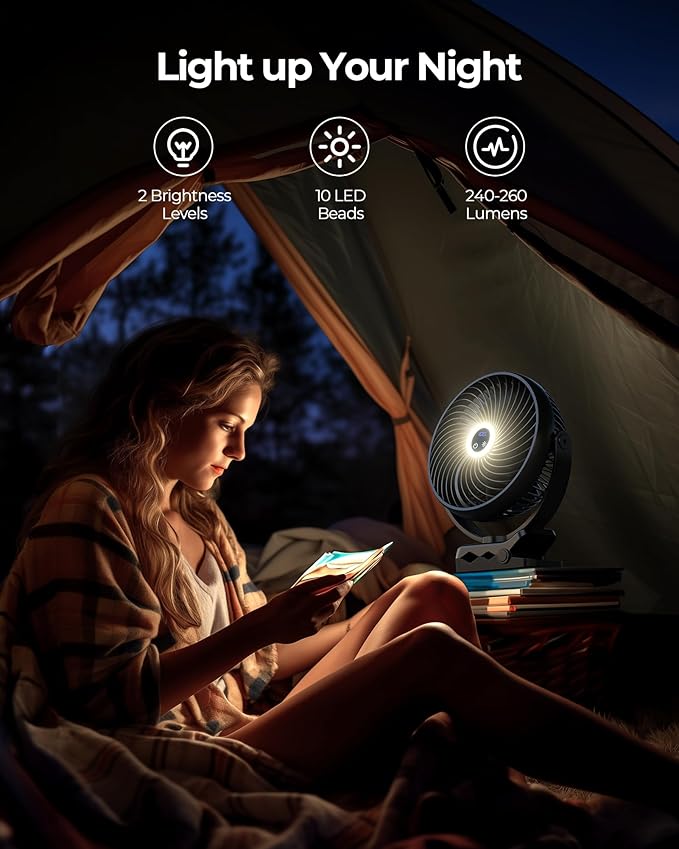 Koonie 10000mAh Portable Clip on Fan - Image 6