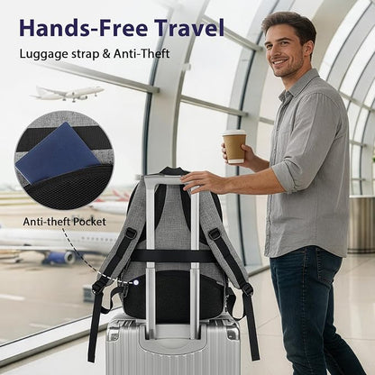 MATEIN Travel Laptop Backpack, 17 Inch Work TSA Approved Carry on Backpack - Image 4
