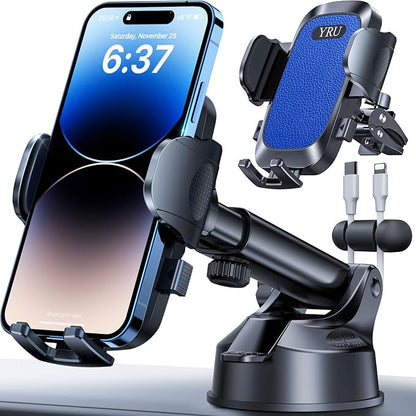 YRU Car Phone Holder Mount Dashboard Cell Phone Holder by YRU2026ProCarMount