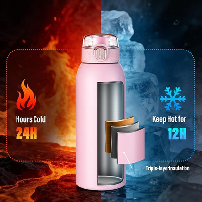 Insulated Water Bottle 18 oz - Image 3