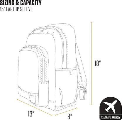 Carhartt 25L Classic Laptop Backpack, Durable Water-Resistant Pack W/ 15" - Image 5