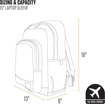 Carhartt 25L Classic Laptop Backpack, Durable Water-Resistant Pack W/ 15" - Image 5