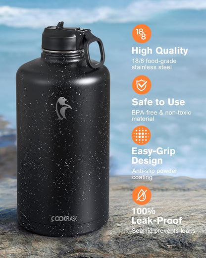 Coolflask 128 oz Gallon Water Bottle Insulated - Image 3
