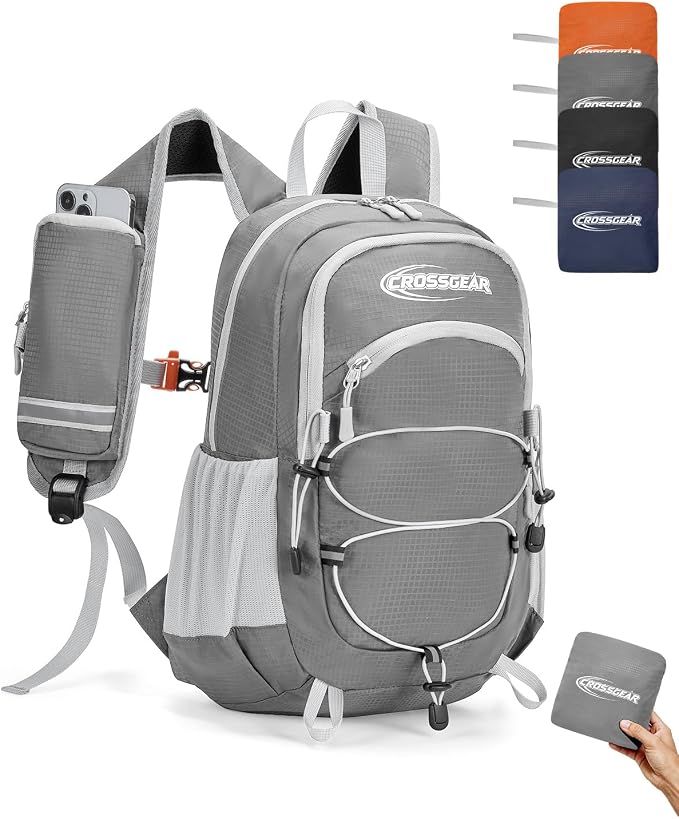 CROSSGEAR Packable Hiking Backpack, 24L RFID Lightweight Foldable Daypack by CROSSGEAR
