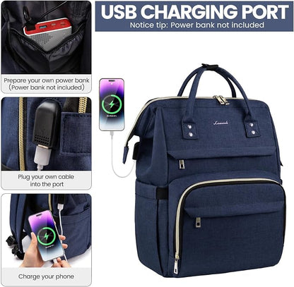 LOVEVOOK Laptop Backpack for Women, 15.6 Inch Professional Womens Travel - Image 4