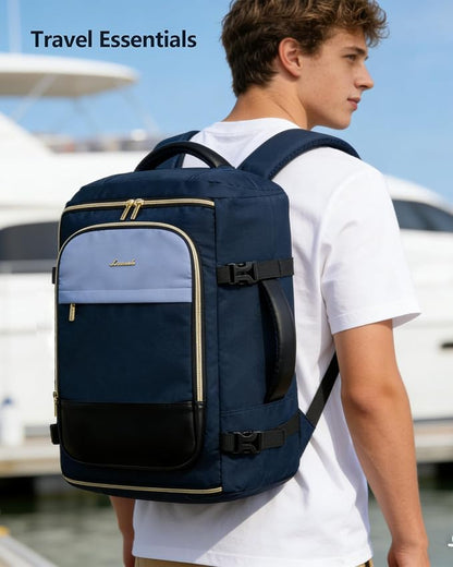 LOVEVOOK 40L Travel Backpack Carry on Flight Approved, Personal Item Bag - Image 3