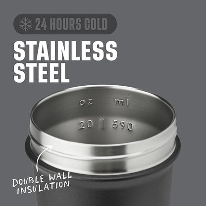 BlenderBottle Sport Sleek Shaker Cup Insulated Stainless Steel Water Bottle - Image 3