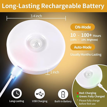 RGB LED Rechargeable Motion Sensor Night Light - Image 4