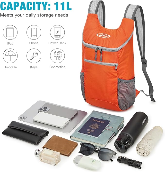 G4Free Lightweight Packable Hiking Backpack - Image 7