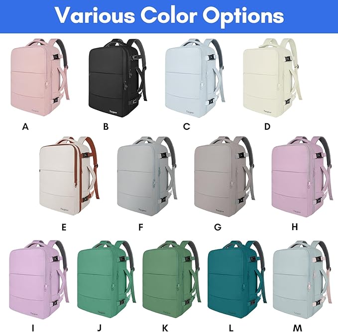 Taygeer Travel Laptop Backpack for Men Women, Airplane Approved Travel Backpack - Image 3