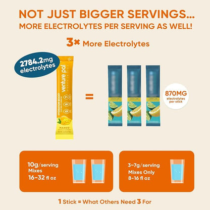 Venture Pal Sugar Free Electrolyte Powder Packets - Image 3
