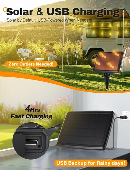 Tenmiro 120FT Solar Outdoor String Lights - Image 4