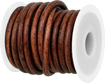 GENIQUE Real/Genuine Round Leather String Cord by GENIQUE