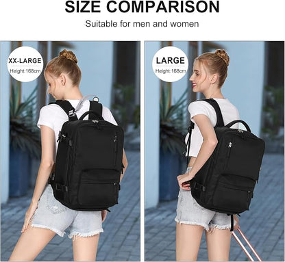 WONHOX Large Travel Backpack Carry on Flight Approved Laptop Work Business - Image 2