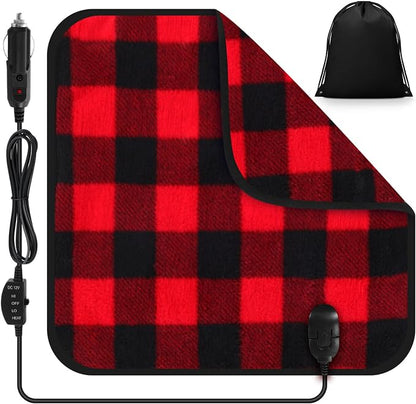 Tuanse 16 x 16 Inches Car Electric Blanket 12 Volt Heated Car Blanket by Tuanse