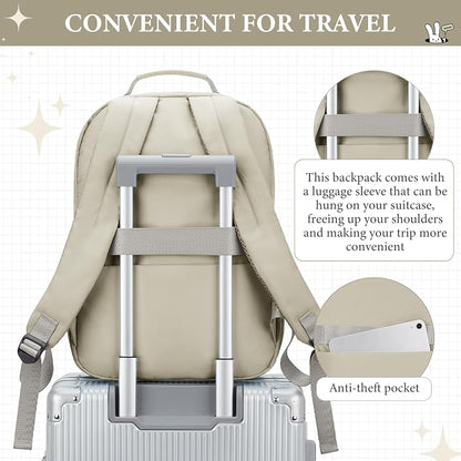 Khaki Backpack for Women Men - Image 6
