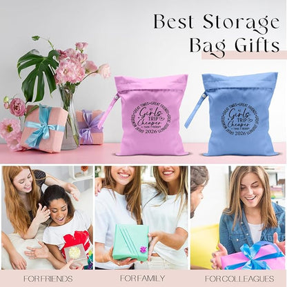 2Pcs Girls Trip Gifts Wet Dry Bag, Beach Wet Bag Favors, Aloha Bags Sunscreen - Image 6
