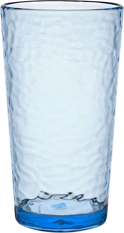 KLIFA- NICE- 20 ounce, Acrylic Highball Drinking Glasses, Stackable Plastic by KLIFAHome