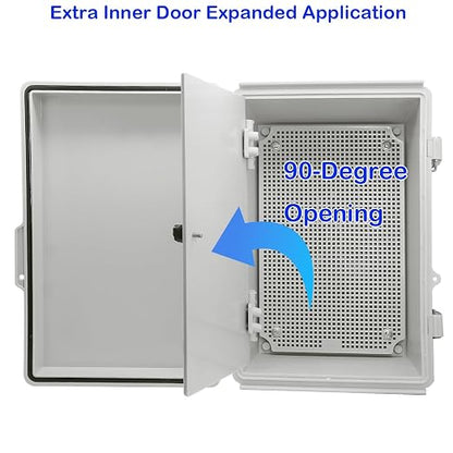 Waterproof Electrical Box with Mounting Plate, IP67 Junction Box Stainless - Image 2