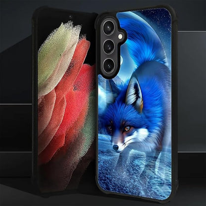 for Samsung Galaxy S23 FE Case, Snowy Mountain Fox Lake Pattern Graphic Design - Image 3