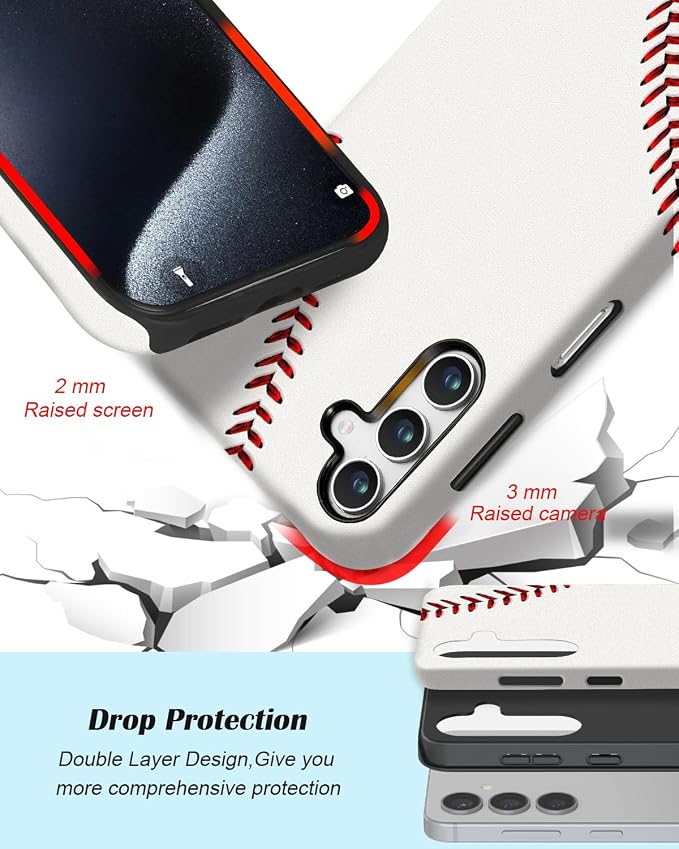Compatible for Samsung Galaxy A16 5G Case, Dual Layer Heavy Duty 2 in 1 - Image 3