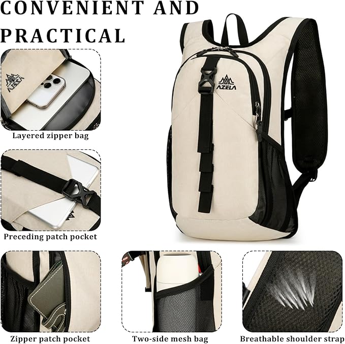 15L Small Hiking Backpack Foldable Ultralight Trekking Camping Outdoors Backpack - Image 4
