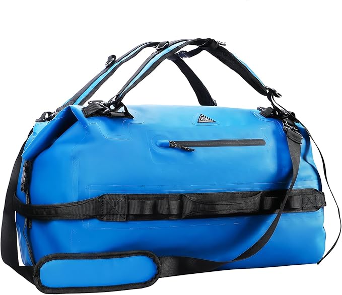 Haimont Large Waterproof Duffel Backpack Roll-Top Heavy Duty Dry Duffle Bag by Haimont