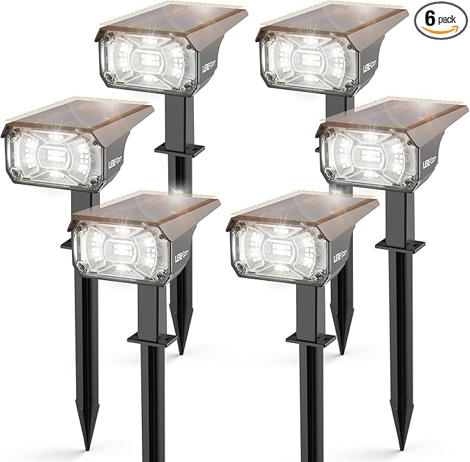 LEREKAM Solar Lights Outdoor Waterproof Landscape Lights, 40 LEDs Solar Spot by LEREKAM