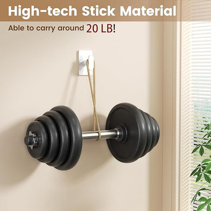 pickpiff Adhesive Towel Hooks for Bathroom: 20LB Extra Strong Wall Hanger for - Image 2