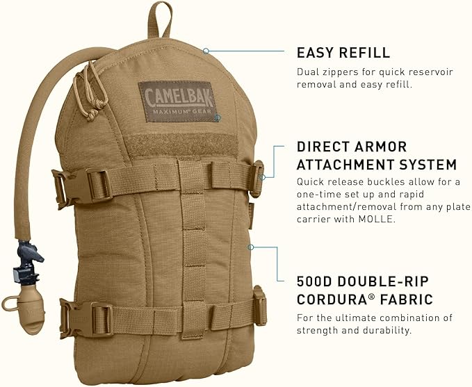 CamelBak Armorbak Tactical Hydration Pack Mil Spec Crux Reservoir Coyote - Image 3