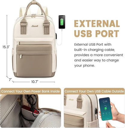 LOVEVOOK Laptop Backpack for Women 14 Inch Laptop Bag - Image 5