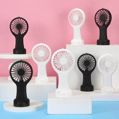 Woanger 12 Pcs Mini Handheld Fan Bulk 3 Speed USB Electric Battery Operated - Image 5