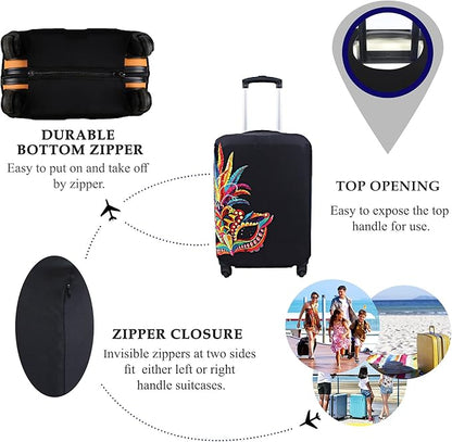 Explore Land Travel Luggage Cover Suitcase Protector Fits 18-22 Inch Case - Image 3