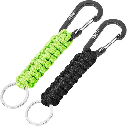 EOTW Paracord Keychain for Men Women Paracord Carabiner Backpack Keychain by EOTW