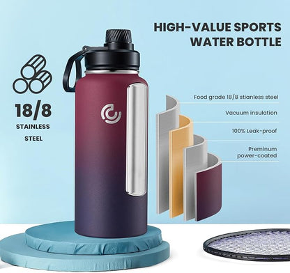 Sports Water Bottle 32oz, Insulated Water Bottle - Image 3