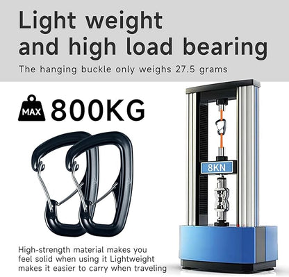 Heavy Duty Carabiner Clip Hook 8KN, - Image 4