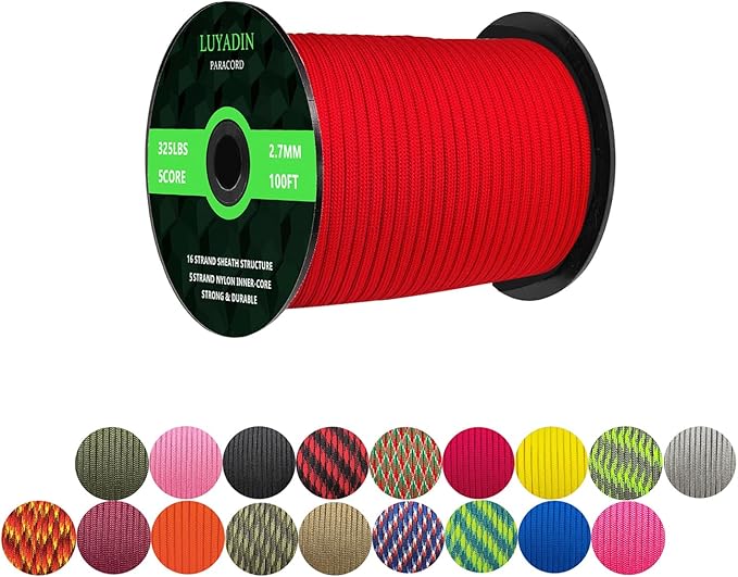 Paracord 325lb Diameter 2.7mm by LUYADIN