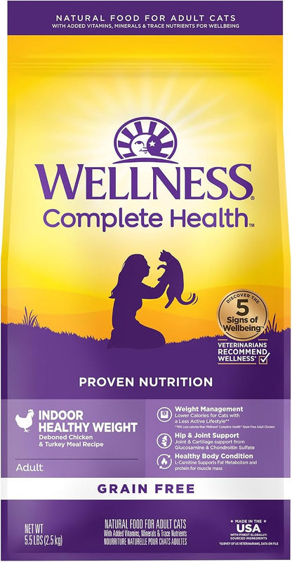 Wellness Complete Health Healthy Weight Adult Dry Cat Food by WellnessNaturalPetFood