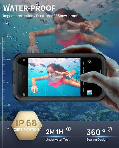 Lanhiem Magnetic for iPhone Air Phone Case, IP68 Waterproof Dustproof Phone Case - Image 2