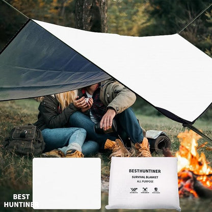Heavy Duty Survival Blanket -Multifunctional Reflective Tarp Thermal Blanket - Image 6