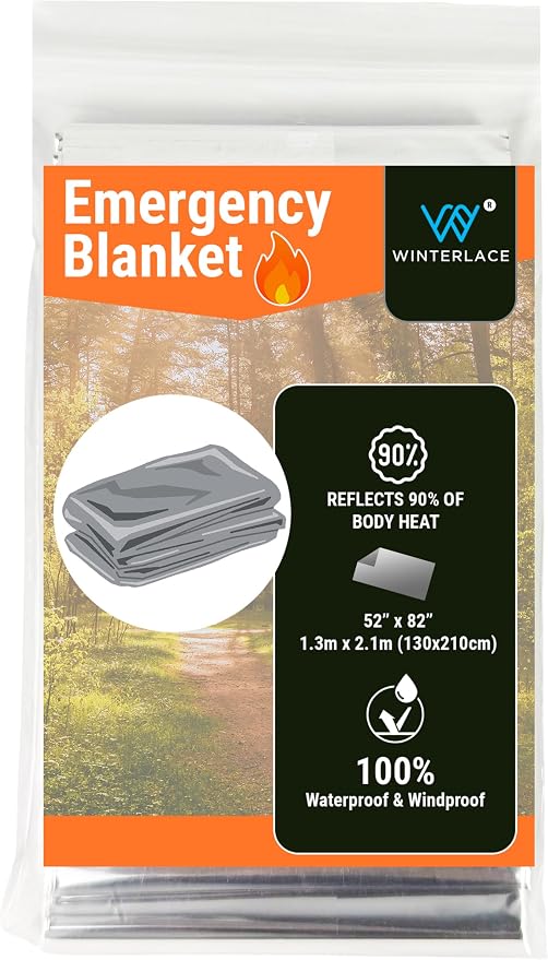 Winterlace Emergency Blankets 25-Pack Thermal Mylar Survival Rescue Camping - Image 7