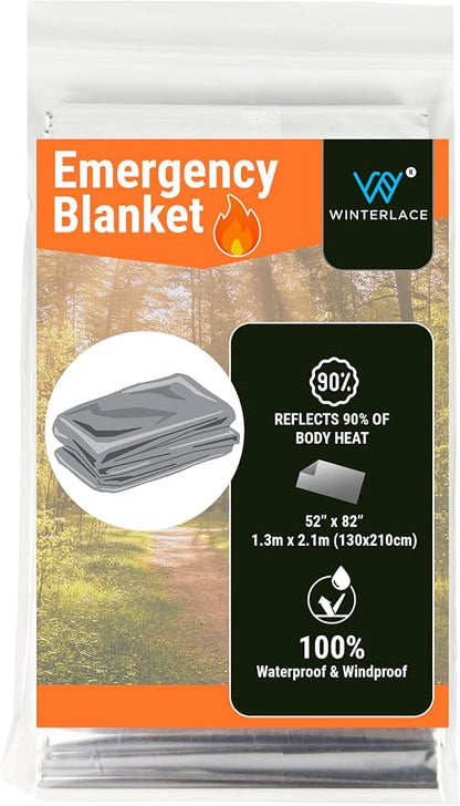Winterlace Emergency Blankets 25-Pack Thermal Mylar Survival Rescue Camping - Image 7