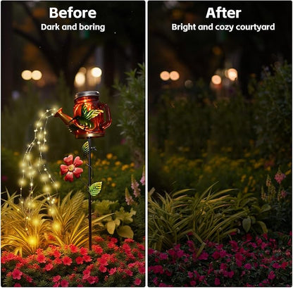 SRNPMIU Solar Watering Can Light, Yard Outdoor Decor Lights, IP65 Waterproof - Image 7