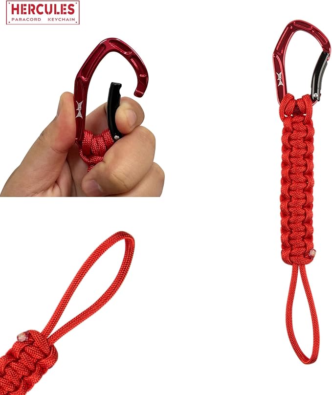 HERCULES Paracord Keychain Set – 2 Pack Lanyard Rope - Image 4