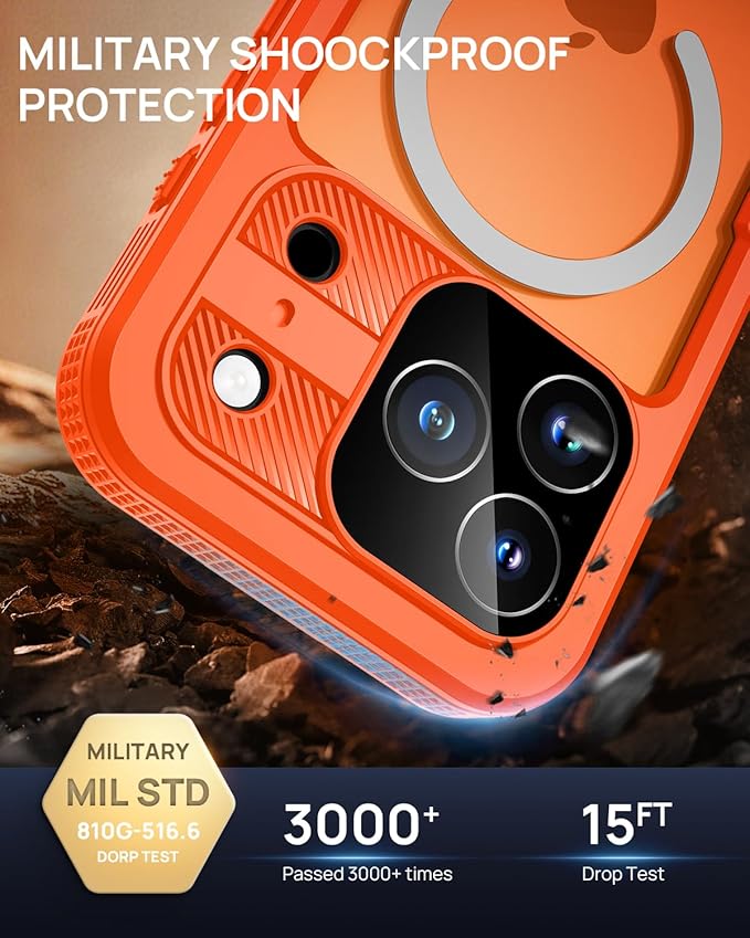 Lanhiem Magnetic for iPhone 17 Pro Case, IP68 Waterproof, Compatible - Image 4