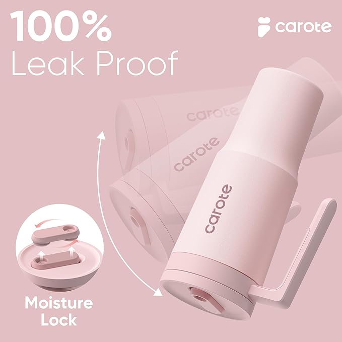 CAROTE 3-Pack Insulated Stainless Steel Water Bottles, Cup Holder Compatible - Image 3