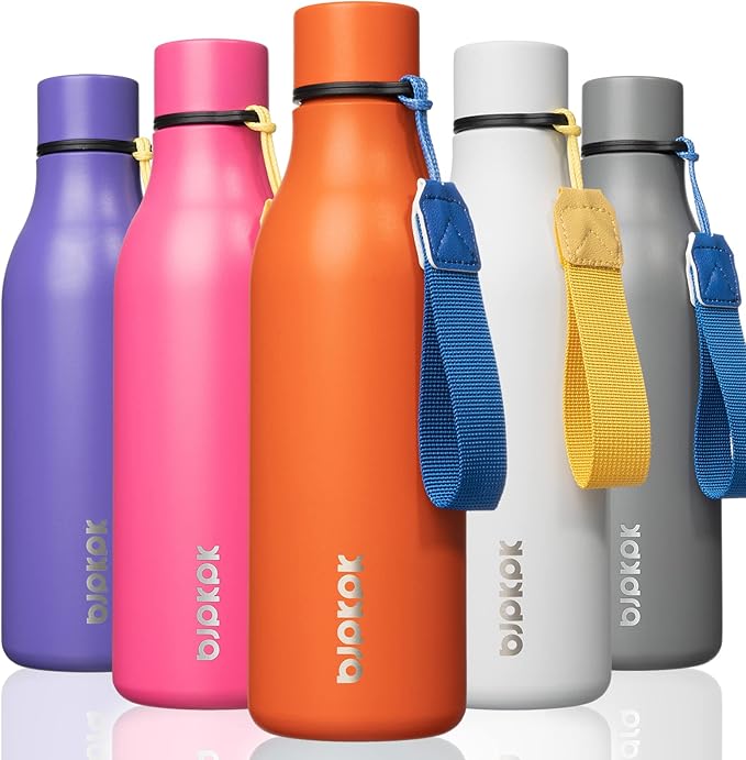BJPKPK Insulated Water Bottles, 18 oz Stainless Steel Metal Water Bottle by BJPKPK