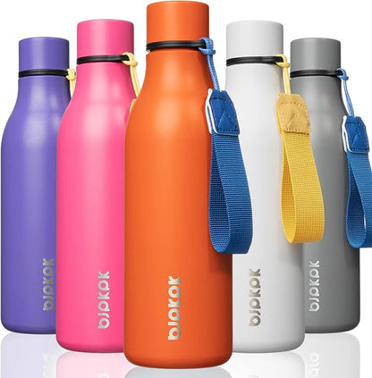 BJPKPK Insulated Water Bottles, 18 oz Stainless Steel Metal Water Bottle by BJPKPK